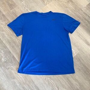 Nike Blue Athletic‎ Workout Tee Men Large Bin H-20